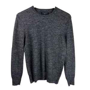 Allsaints Sweater Women Small Gray Sweatshirt Oversized Preppy Casual Wool Linen - Picture 1 of 12