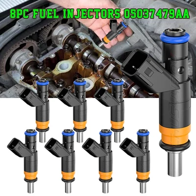 8x Inyectores de combustible 05037479AA aptos para Chrysler 300C SRT8 V8-370ci 2005-2007 6,1 L Foto 1 de 4