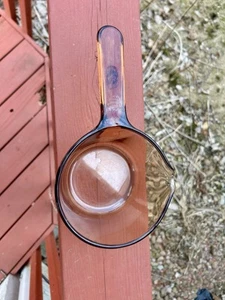 Corning Vision Amber .7 L Glass Sauce Pan With Pour Spout - Made in France - Picture 1 of 4