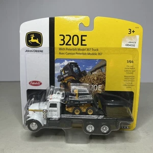 Skid Steer Loader 1/64 John Deere 320E con camion dritto Peterbilt modello 367 - Foto 1 di 6