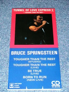 BRUCE SPRINGSTEEN Japan 1988 NM Tall 3" inch CD Single TOUGHER THAN THE REST - Picture 1 of 7