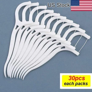 30x Care Floss Dental Teeth Healthy Toothpicks Stick Tooth Pick Clean Oral - Picture 1 of 6