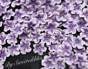 Gum Paste Flowers Blossoms Light Purple Sugar Edible Cakes and Cupcakes Fondant - Picture 1 of 1
