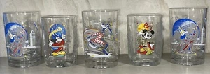 Mixd Lot Of 5 Walt Disney World Remember The Magic Glasses McDonalds Premium EUC - Picture 1 of 17