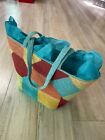 New Essence Collection Fashion Colorful Wicker Tote Beach Straw Woven Summer Bag
