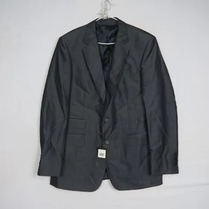 MJ BALE Mens Suit Blazer Jacket 42 or Large Navy Wool Blend Regular Fit Dinner - Picture 1 of 10
