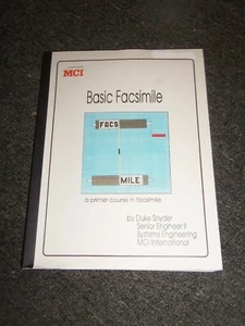 MCI Basic Facsimile Book by Duke Snyder - Picture 1 of 2