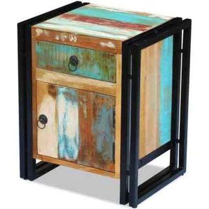 Solid Wood Bedside Table Drawers Storage Side Lamp Cabinet Bedroom Nightstand - Picture 1 of 8