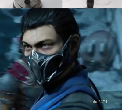 Máscara Mortal Kombat NOOB SAIBOT Sub-Zero Máscara FRP Juegos con disfraces Prop Réplica  Foto 1 de 4