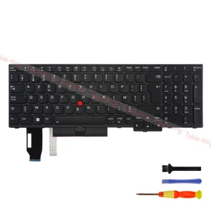 Belgian Backlit Keyboard for Lenovo Thinkpad T15 Gen1 Gen2/P15S Gen1 Gen2 - Afbeelding 1 van 7