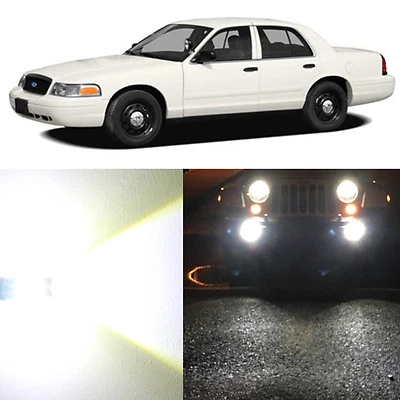 Luz antiniebla Allá Lighting 9040 bombillas LED súper blancas para 02-05 Ford Crown Victoria Foto 1 de 4