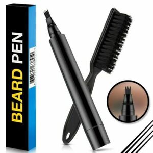 Waterproof Beard Filling Pen Kit Salon Hair Engraving Styling Eyebrow Brush Tool