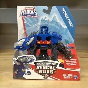 Optimus Prime Playskool Heros Figure T-Rex to Robot BLUE C1027 RARE!! Brand New - Picture 1 of 6