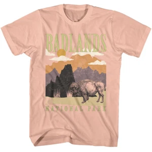 Camiseta para hombre United States Badlands National Park South Dakota Musk Ox Mountain - Imagen 1 de 5