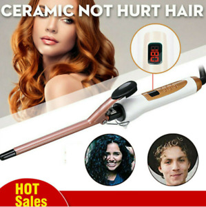 Professional Ceramic Hair Curler Curling Tongs Styler LED 9 MM Hair Tool UK Plug