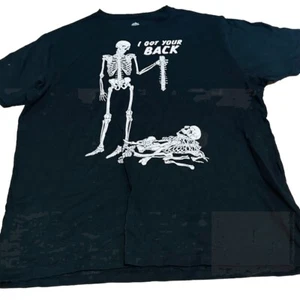 Mens XL Halloween Shirt Skeleton ‘Ive Got Your Back’ - Picture 1 of 5