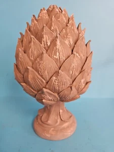 Fun 14" Tall Artichoke Resin Grey Sculptural Beauty Art Decoration 2019 - Picture 1 of 5