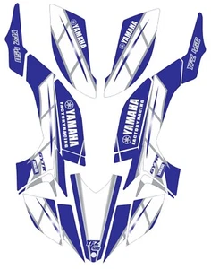 Graphic kit for 2003-2008 Yamaha YFZ450 YFZ 450 ATV decals stickers Gray Blue - Foto 1 di 1
