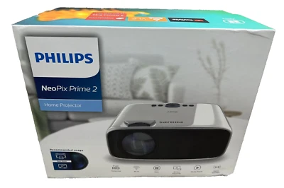 Philips NeoPix Prime 2 Plata Negro Bluetooth Altavoz Estéreo Proyector Hogar Foto 1 de 4