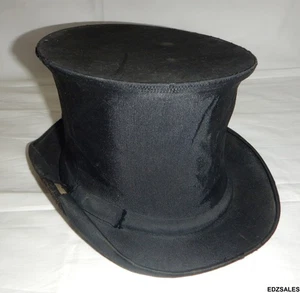 Chapeau De Paris - Vintage Collapsible Folding Black Top Hat - Picture 1 of 11