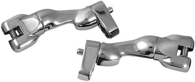 Kuryakyn Adjustable Passenger Footpeg Mounts Passenger Chrome #7504 - Image 1 of 1