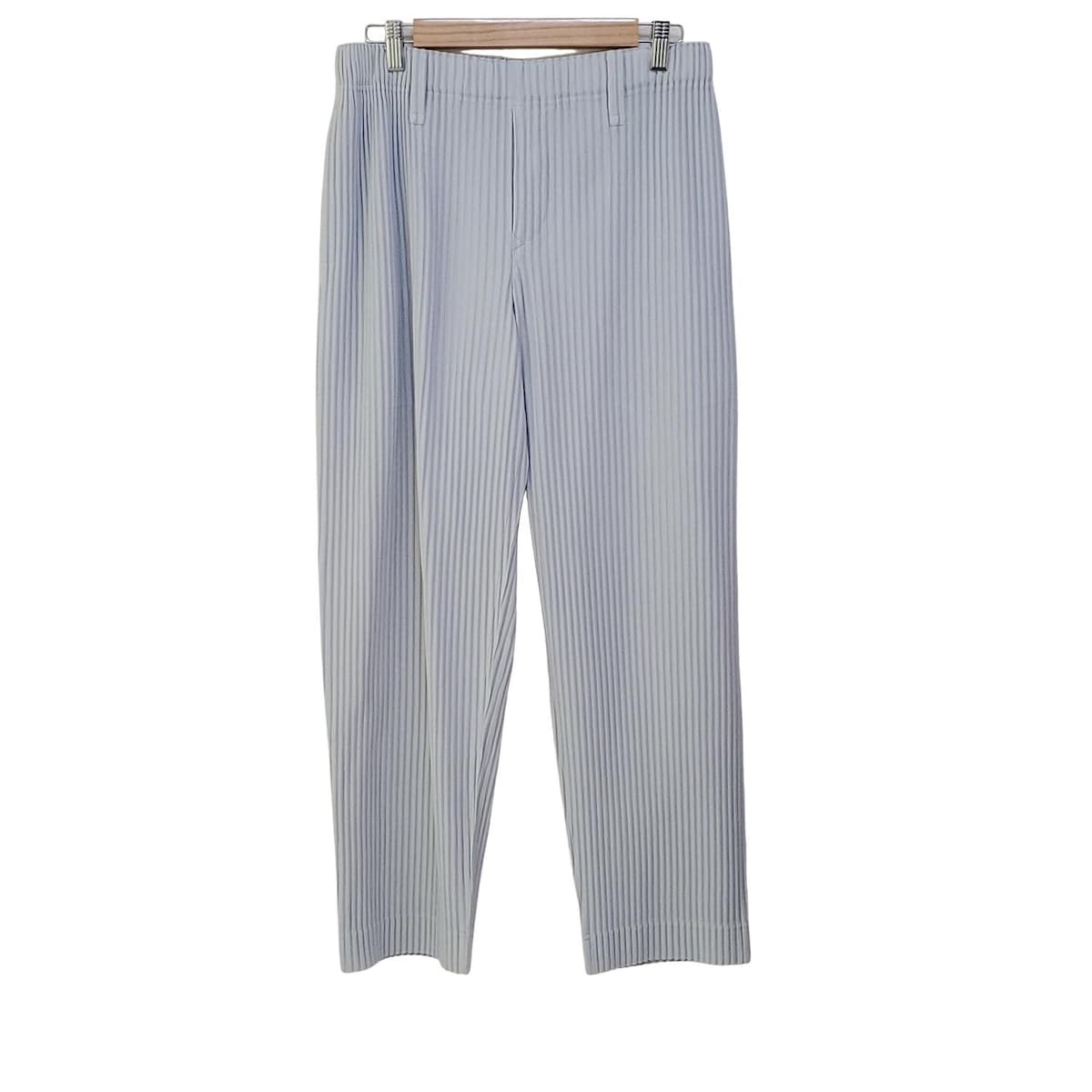 [美品] size2 HOMME PLISSE サルエルパンツ グレー 入荷なう size2] イッセイミヤケ グレー サルエルパンツ PLISSE