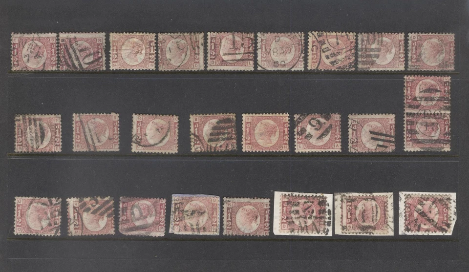 GB QV LINE ENGRAVED SG48/49 USED COLLECTION, (933A) - Image 1 of 1