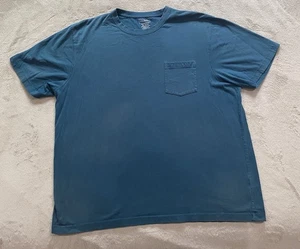 L.L. Bean Pocket T-Shirt Men’s XL Teal Blue Traditional Fit 100% Cotton - Picture 1 of 5