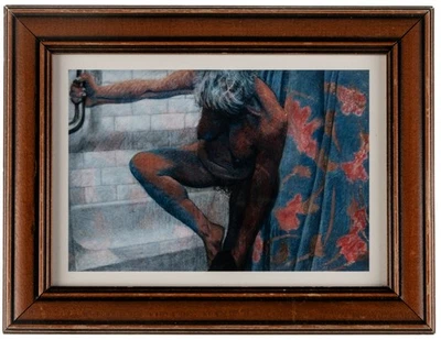Impresión de archivo firmada por Mabrie Jeanne Ormes 4x6" Bather #3 2017 6,5x8,5" enmarcada Foto 1 de 4