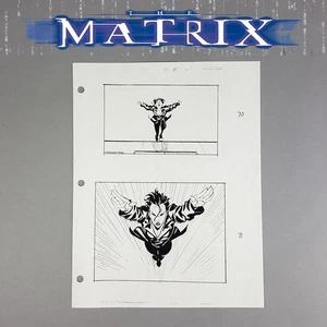 The Matrix Production gebrauchtes Storyboard Trinity Chase CH70-71 Filmrequisite - Bild 1 von 6