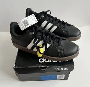 *NEW* Adidas CF Advantage Black & Gum Size 9.5 - Picture 1 of 5