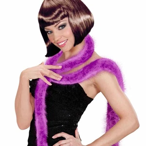 Danseuse Federboa Marabu Foulard à Plumes Violet - 2 m Plume Burlesque Boa Charleston - Photo 1/1