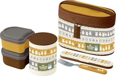 Studio Ghibli Skater My Neighbor Totoro Insulation Lunch Box Bento Jar 560ml - Image 1 of 3