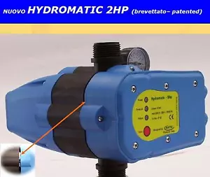 Presscontrol Hydromatic 2HP con regolazione e manometro brevetto italiano Matic - Foto 1 di 1