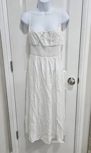 Wilfred Aritzia Größe Large Genua Leinen Midikleid Neu mit Etikett - Bild 1 von 9
