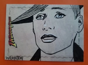 2008 sketch card ELSA SCHNEIDER indiana jones crusade WILKINSON topps heritage - Picture 1 of 6