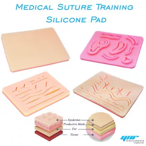 YNR Suture Practice Medical Silicone 3 Layer Suturing Pad Skin Model Train CE - Picture 1 of 70