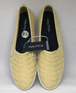 Nautica Women's Sunchaser Raffia Knit Slip-on Shoes -Natural Knit 9.5M NEW SALE! - Picture 1 of 15