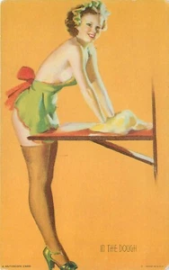 MUTOSCOPE PINUP - "IN THE DOUGH" - ELVGREN - GG - ARCADE CARD - Picture 1 of 1