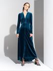 Custom Made To Order Deep V Neck High-low Hem Ruched Evening Gown plus1x-10xY569