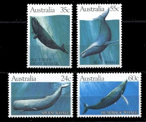 Australia 1982 • Sc# 821-824 • sea animals, whales • cs MNH OG (SU-9006) - Picture 1 of 1