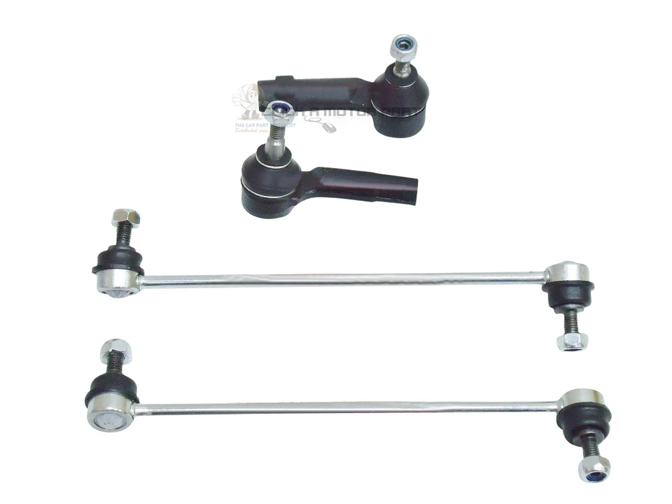 FIAT STILO 2001-2006 FRONT 2 ANTI ROLL BAR LINKS + 2 OUTER TRACK ROD ENDS - Image 1 of 1