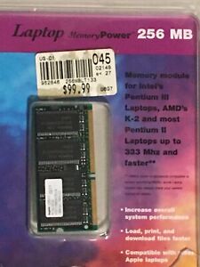Laptop PC133 Memory Power 256 MB CENTON Electronics NIP Sealed Pentium & Apple