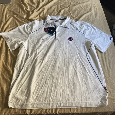 Nike Boise State Broncos White Dri-Fit Polo Shirt Men’s 3XL XXXL Football NWT Cover