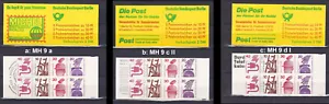 Berlín MH 9 a, c I, d I; todos los cuadernos de marcas oZ **; selecciona #e685 - Imagen 1 de 1
