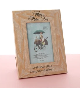 Personalised Photo Frame 4 x 6 Wedding Birthday Anniversary Mothers Day Gift - Picture 1 of 4