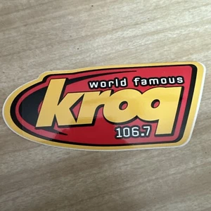 UNUSED VINTAGE 2001 KROQ 106.7 RADIO STATION STICKER RETRO - Picture 1 of 2