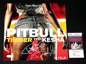 PITBULL MR. 305 SIGNED TIMBER 12X12 ALBUM COVER PHOTO JSA COA LATIN RAPPER!!! - Picture 1 of 1