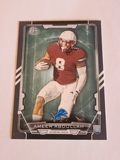 2015 Ameer Abdullah #33 SP Black Parallel Rookie Rc Bowman Football
