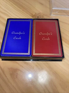 Congresso 2 Mazzi Carte da Gioco Monogramma Carte Nonno ��US Playing Cards Co - Foto 1 di 6